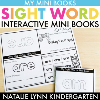 Sight Word Mini Books  Interactive Sight Word Activities - Natalie Lynn  Kindergarten